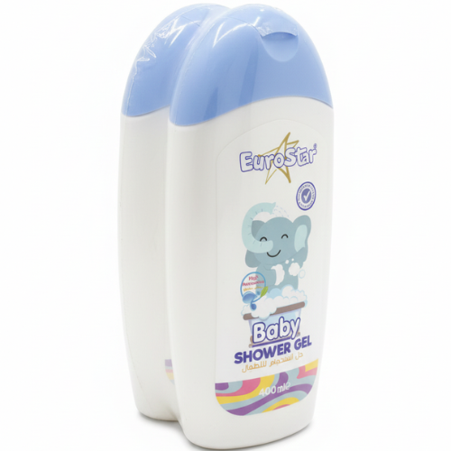 يورو ستار جل استحمام للأطفال، عبوة مزدوجة 2 × 400 مل